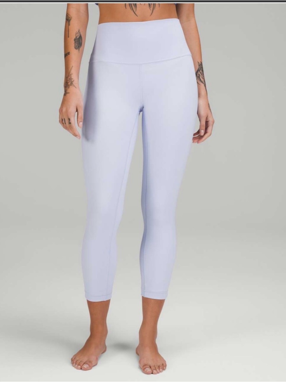 Lululemon Wunder Under High-Rise Crop 23” - Pastel Blue - Full On Luxtreme